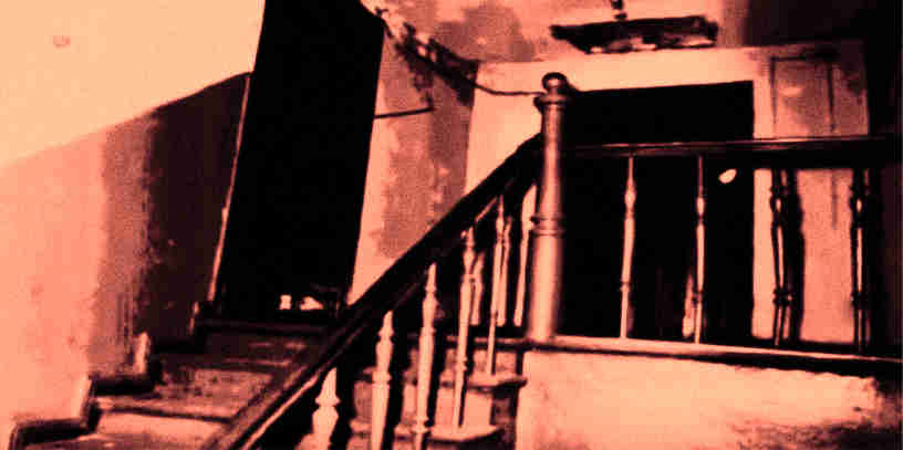 Wejście do mieszkania Bogdana Arnolda - rok 1967.