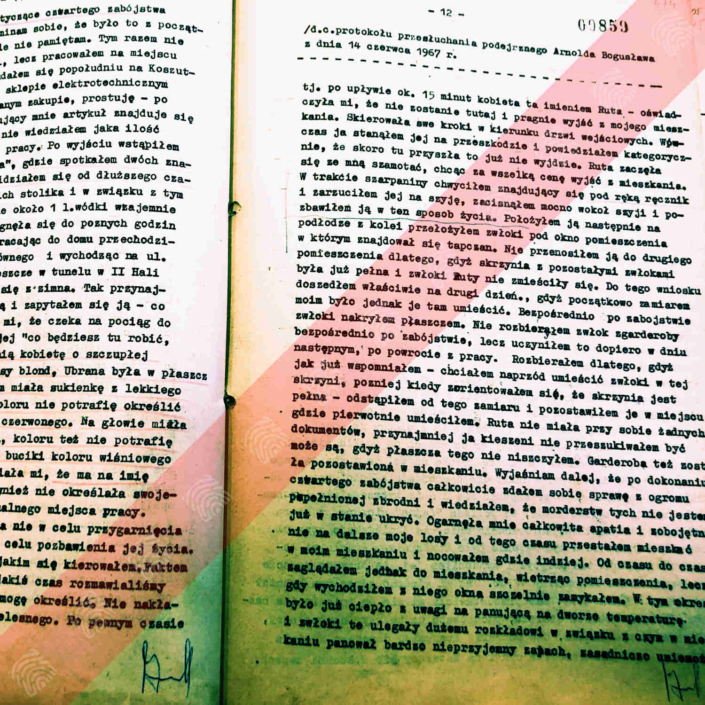 Protokół przesłuchania podejrzanego Bogdana Arnolda z dnia 14 czerwca 1967 r.
